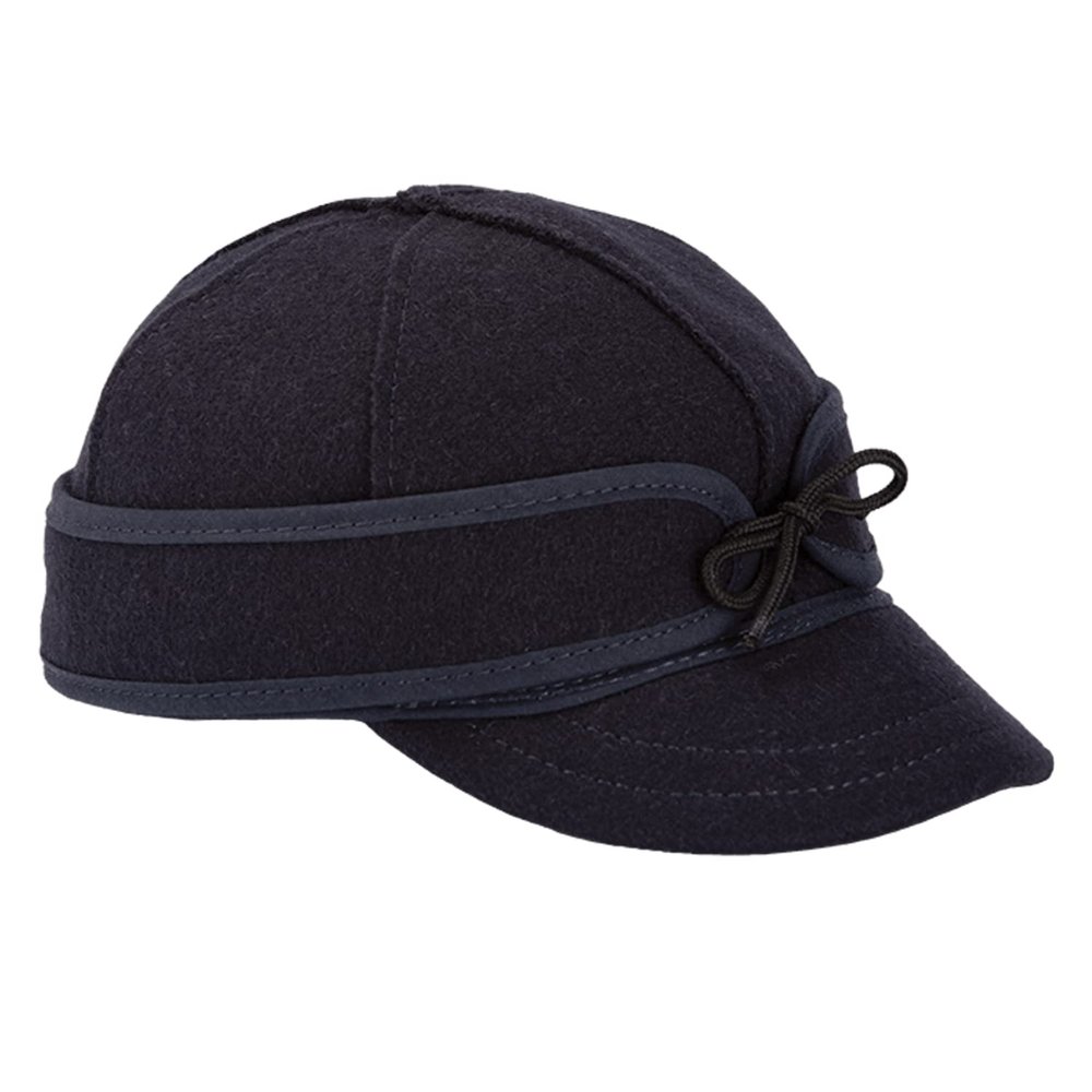 Stormy Kromer Lil' Kromer Cap - Kids Winter Wool Hat Navy, 5 1/8