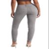 Hybrid & Company Womens Super Comfy Stretch Denim 5 Pocket Jean P22882SK Grey 7 view 2