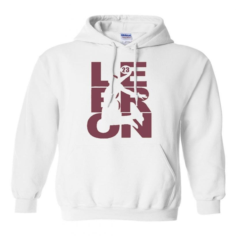 City Shirts Mens L23 C6 Fan Wear Sweatshirt Hoodie S WH w/MR (Small, White w/Maroon)