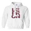 City Shirts Mens L23 C6 Fan Wear Sweatshirt Hoodie S WH w/MR (Small, White w/Maroon) view 1