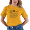 Go All Out XX-Large Gold Adult Definition of Bob Funny T-Shirt view 2