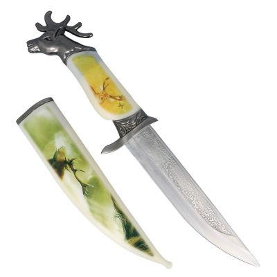 ASR Outdoor Collectable 13.5 Inch Decorative Deer Design Hunting Knife