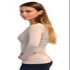 Kosher Casual High Neck Long Sleeve Top for Women Modest Layering Undershirt from XL Black view 2