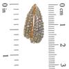 JULIETTE gold plated crystal clip on earrings view 3