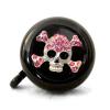 Cruiser Candy Super Bling Bicycle Bells, Rhinestone Bike Bells, Alloy Ringer for Nice Classic Bicycle Bell Ring Sound, Beach Cruiser, City Bike, Ebikes Universal Fit (Pink Black Skull) view 1
