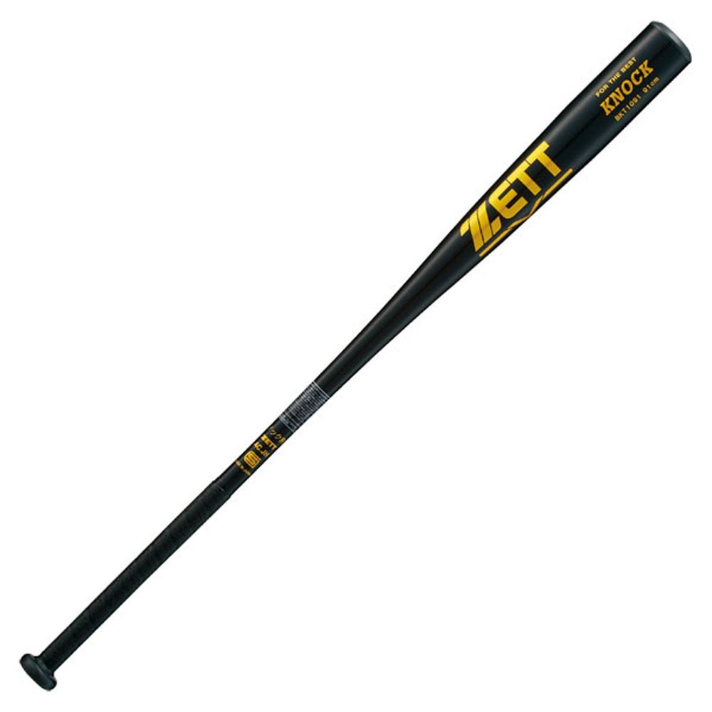 ZETT (Gazette) Baseball Hardball, Softball, Softball Metal bat (Knock) BKT1091 Black 68cm