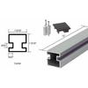 Satin Anodized 12" Center Aluminum Counter Post view 1