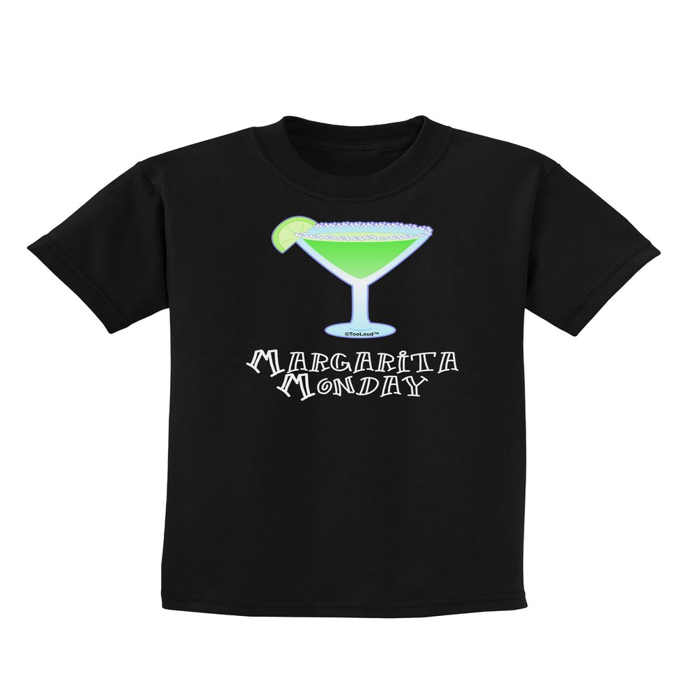 TOOLOUD Margarita Monday Design - Pop Culture Childrens Dark T-Shirt - Black - XL