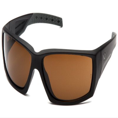 Venture Gear Overwatch Shooting Safety Sunglasses, Black, Bronze Anti-Fog Lens (VGSB718T)