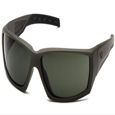 Venture Gear Overwatch Shooting Safety Sunglasses, OD Green, Forest Gray Anti-Fog Lens