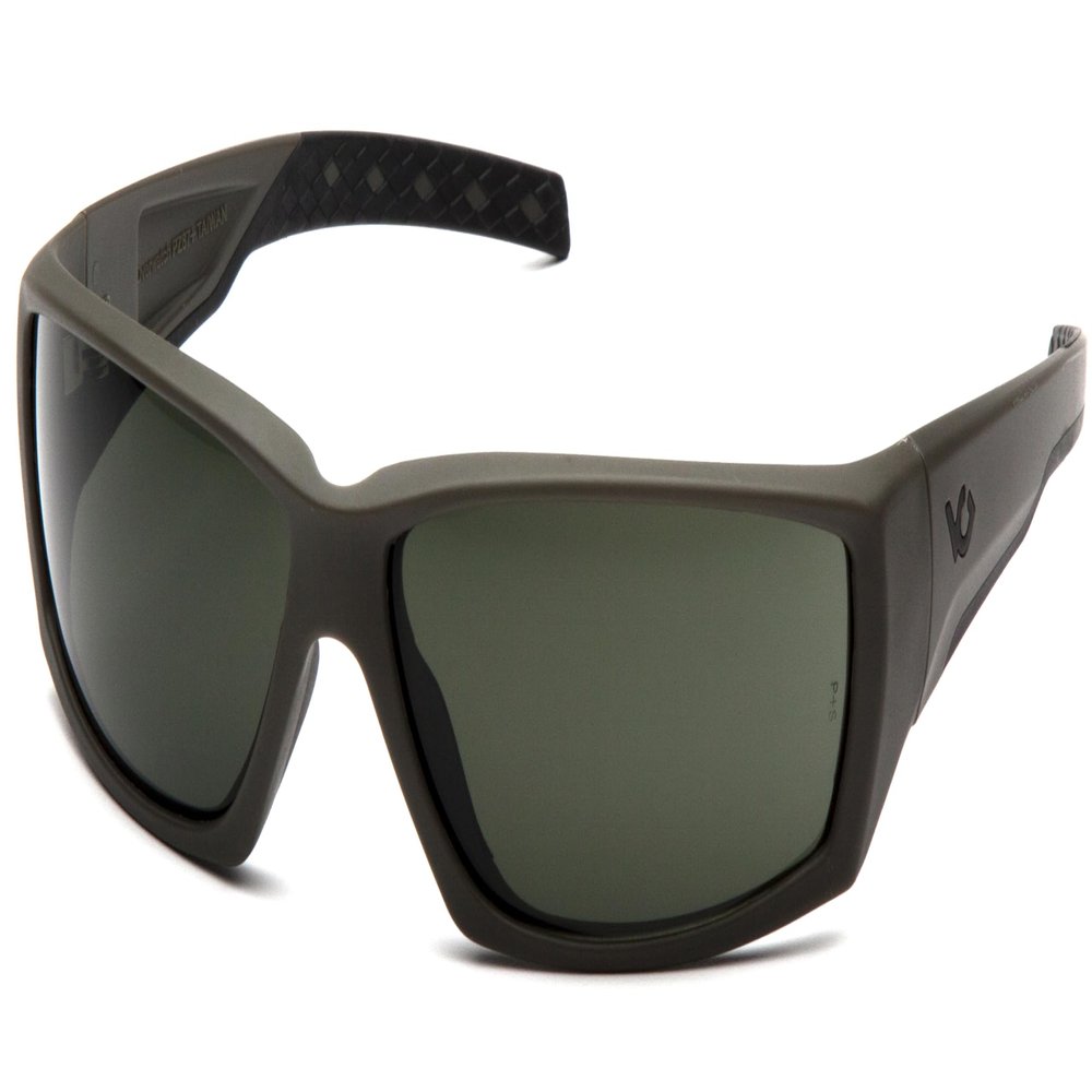 Venture Gear Overwatch Shooting Safety Sunglasses, OD Green, Forest Gray Anti-Fog Lens