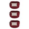 CTM Kids' Adjustable Elastic Belt with Magnetic Buckle (Pack of 3), Burgundy view 1