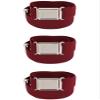 CTM Kids' Adjustable Elastic Belt with Magnetic Buckle (Pack of 3), Burgundy view 3