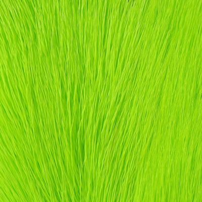 Hareline Fly Tying Deer Belly Hair Dyed from White - Chartreuse