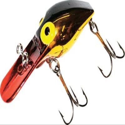 Brad's L'il Wigglers Crank Bait, Gold/Red Bill (BLW-135)