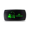 CH4x4 Rocker Switch Air Compressor Symbol - Horizontal - Green LED view 1