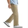 Lee Men's Extreme Motion Flat Front Regular Straight Pant Original Khaki 40W x 32L view 2