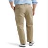 Lee Men's Extreme Motion Flat Front Regular Straight Pant Original Khaki 40W x 32L view 3