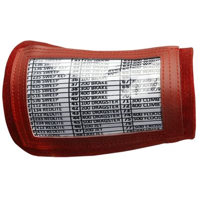 ADAMS USA Football Wristband Playbook Single View, Scarlet
