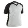Smitty Comfort Tech Performance Mesh V Neck Shirt, Black Raglan Sleeve/Side Panel, 4X-Large view 1