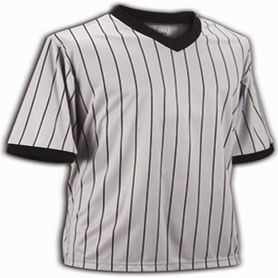 Smitty Comfort Tech Performance Mesh Grey Pinstripe V Neck Shirt, Medium