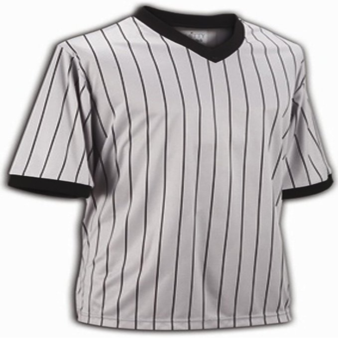 Smitty Comfort Tech Performance Mesh Grey Pinstripe V Neck Shirt, Medium