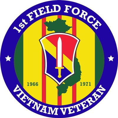 1st Field Force Vietnam Veteran 3.8 Inch Decal