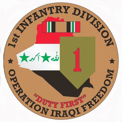 1st Infantry Division OIF 3.8 Inch Decal