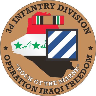 3rd Infantry Division OIF 3.8 Inch Decal