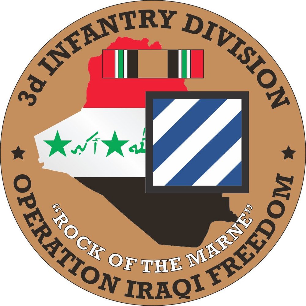 3rd Infantry Division OIF 3.8 Inch Decal