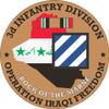 3rd Infantry Division OIF 3.8 Inch Decal view 1