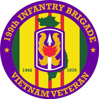 199th Light Infantry Brigade Vietnam Veteran 3.8 Inch Decal