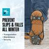 Due North Light Industrial Footwear Traction Aids, Tungsten Carbide Ice Cleat Spikes, Lightweight Full-Foot, Rubber, Unisex, S/M, V3550170-S/M view 2