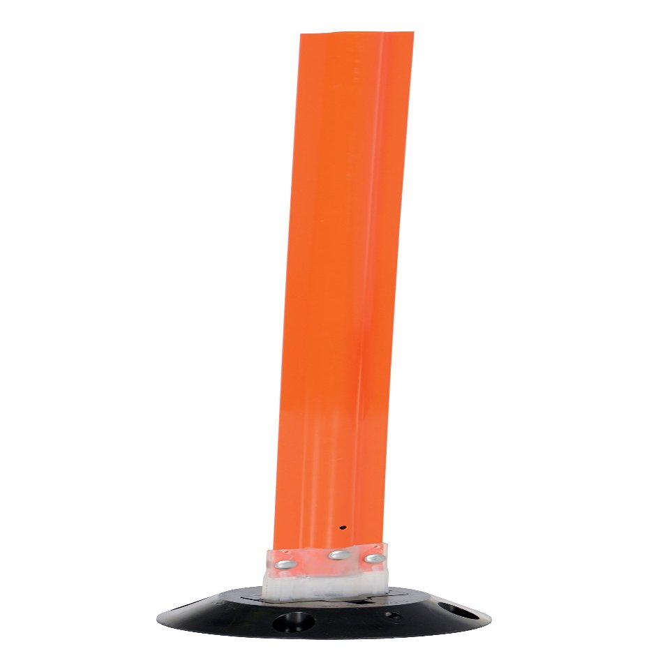 Vestil VGLT-16-3F-O Surface Mount Flexible Stake, 36" x 3.25", Orange