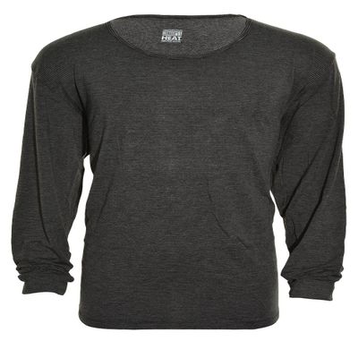 32 Degrees Weatherproof Mens Long Sleeve Crew Neck Medium Charcoal Hairstrp