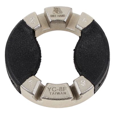 BIKE HAND Diamond-Shaped Slot Spoke Wrench - 4 Sizes in 1 Tool - Adjust 3.2mm/3.3mm/3.5mm/4.0mm Nipples - Lightweight & Portable