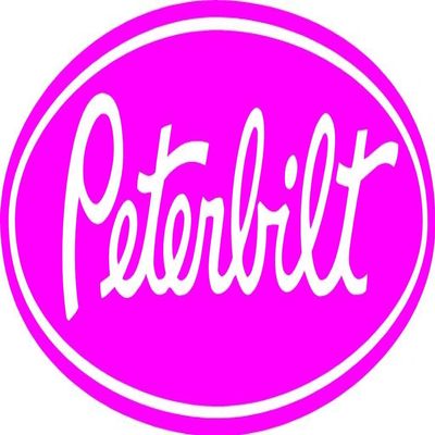 14" Peterbilt Sticker Decal in hot Pink