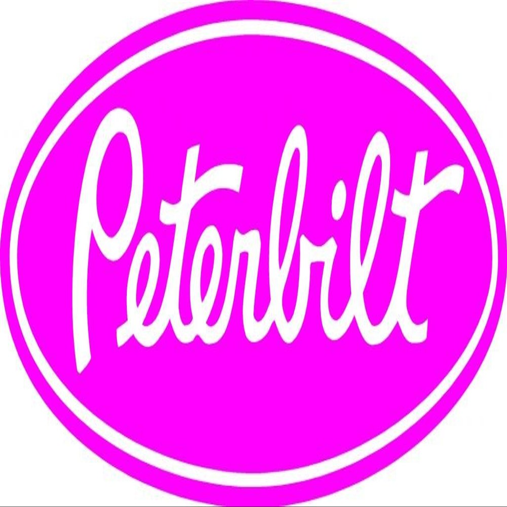 14" Peterbilt Sticker Decal in hot Pink