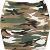 WearAll Womens Print Ladies Stretch Bodycon Elasticated Jersey Short Mini Skirt - Camouflage - 4-6 view 2