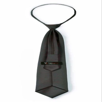 Aero Phoenix Pilot Uniform Zipper Tie - Black - 21" XL - Polyester/Wool
