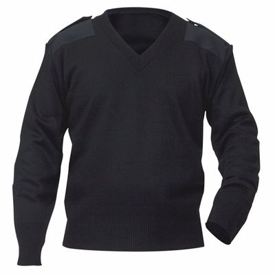 AEROPhoenix V-Neck Crew Sweater Jersey - Black - Small