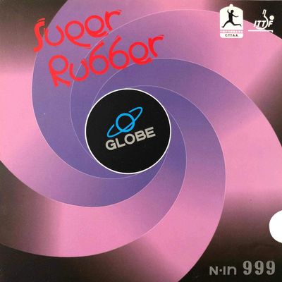 Globe 999 Pips-in Table Tennis Rubber with Sponge (Black 1.0mm H40)