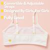 Yellowberry Ladybug Bra - Great First Bra for Girls, Teens and Tweens, Best Training Bra (MD, Marshmallow) view 3