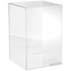Plymor Clear Acrylic Display Case with Clear Base (Mirror Back), 10" W x 10" D x 15" H view 1