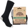 AndeanSun Darn Warm Outdoor Alpaca Socks Best for Cold Feet (Black/Light Grey, X-Large) view 1