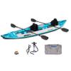 Sea Eagle 385FT Redesigned Fasttrack Inflatable Kayak 12'8" 2 Person Touring Kayak, Attached Rigid High-Pressure V-Bottom, Smoother Paddling Experience-Light Weight (385FT Fasttrack Pro Kayak) view 1