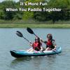 Sea Eagle 385FT Redesigned Fasttrack Inflatable Kayak 12'8" 2 Person Touring Kayak, Attached Rigid High-Pressure V-Bottom, Smoother Paddling Experience-Light Weight (385FT Fasttrack Pro Kayak) view 2