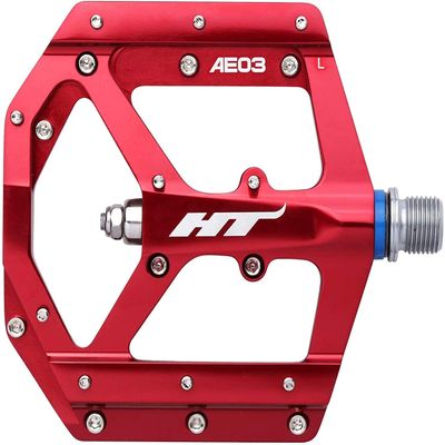 HT Components Red AE03 Evo Bike Pedals Pair 9/16"