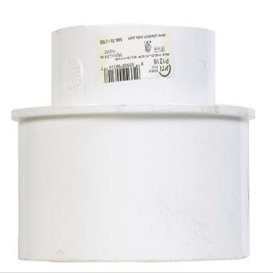 Plastic Trends 6 in. Spigot x 4 in. Dia. Hub PVC Reducing Bushing