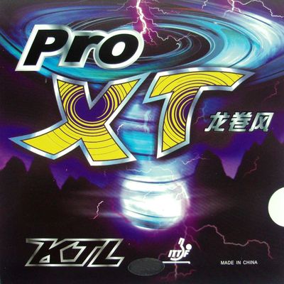 KTL Pro XT (Pro-XT) Pips-in Table Tennis (Ping Pong) Rubber with Sponge (red, 2.2mm)